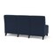 Lesro Siena Lounge Reception Armless 3 Seat Tandem Seating No Center Arms, Black, RF Blueberry Upholstery SN3102 - alternate 2